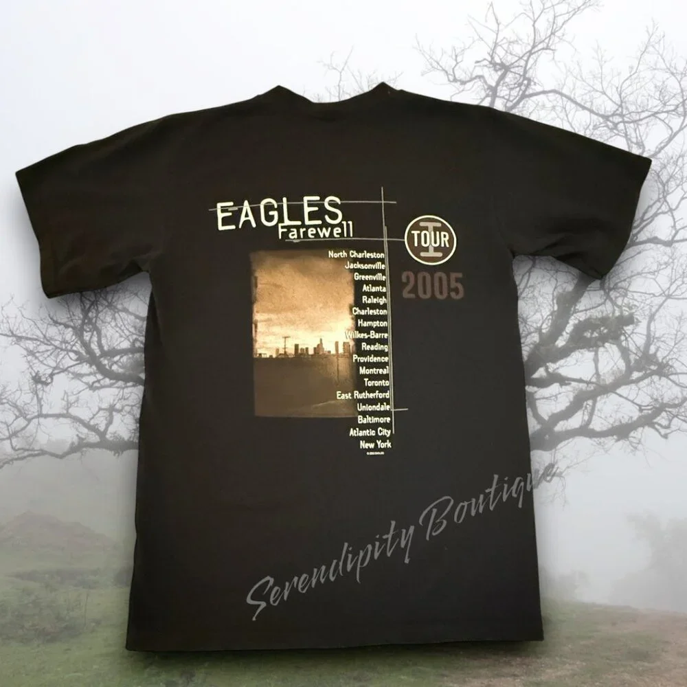 Eagles Rock Band 2005 Farewell Concert Tour 100% Cotton T Shirt